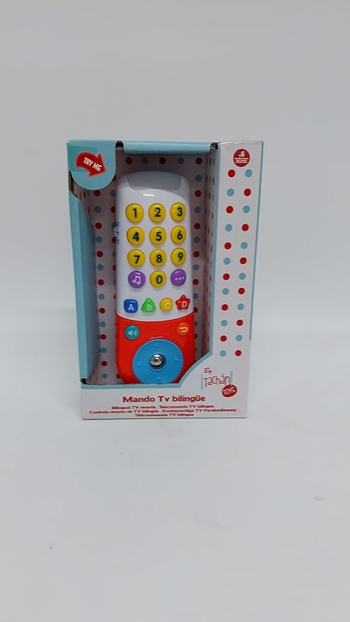 Bilingual TV Remote Control - Music and Sounds - Early Childhood Toy - with Volume Controller (CPA Toy Group 782T00747)