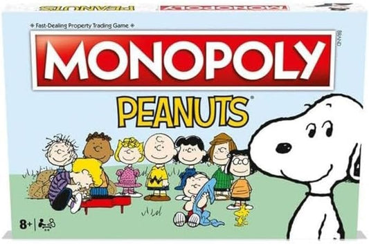 Winning Moves Peanuts Monopoly Board Game, Join Charlie Brown and Advance to The Ice Cream Shop, Lucy's Football and Linus's Pumpkin Patch and Trade Your Way to Success (Age 8+)
