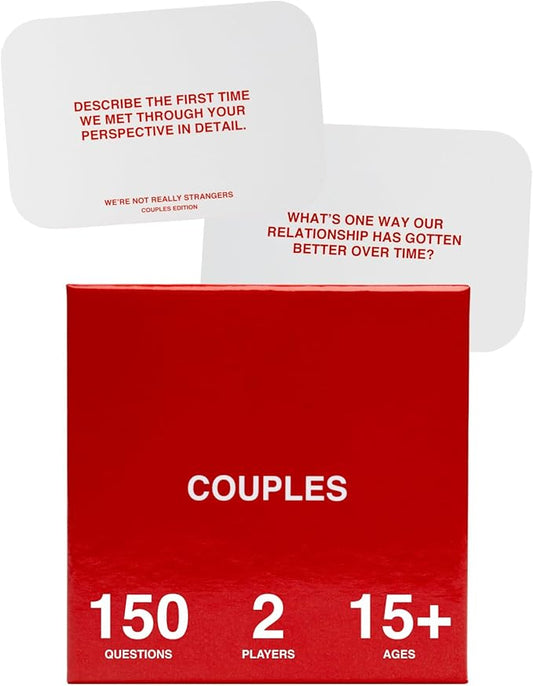 WE'RE NOT REALLY STRANGERS Couples Edition Card Game - 150 Conversation Cards for Couples, Adults, and Teens - 2 Player Bonding Game for Memorable Date Nights, and Game Nights, Ages 15+, 2 Players