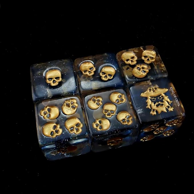 Pirates Plunder 11 Dice Set | Swashbuckler Polyhedral Dice Set | Buccaneer, Blackbeard, and Anne Bonny DND MTG Tabletop Board Game Dice