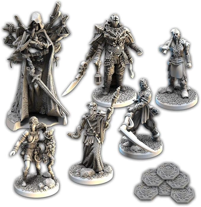 Tainted Grail The Fall of Avalon Board Game CORE BOX - Epic Story-Rich Survival & Exploration, Arthurian & Celtic Mythology, Ages 14+, 1-4 Players, 2-3 Hour Playtime, Made by Awaken Realms