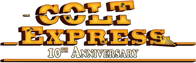 Colt Express: 10th Anniversary - Strategy Board Game, Wild West Train Robbery Adventure Game, 3D Train, Ages 10+, 2-3 Players, 40 Min
