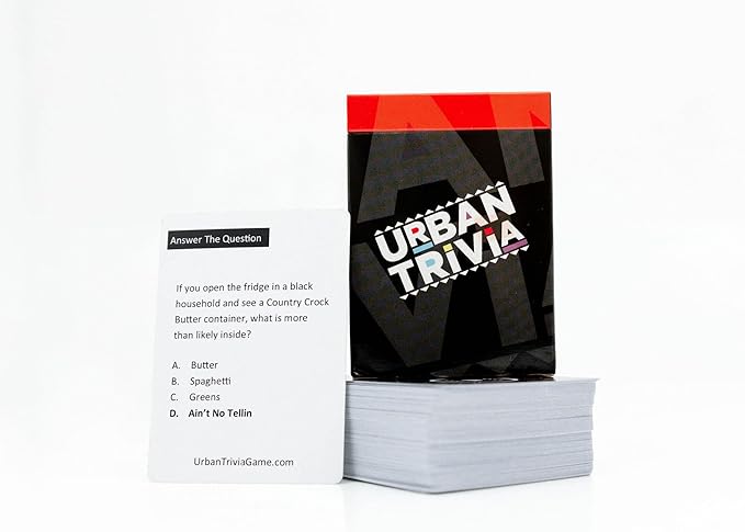 Urban Trivia Card Game - Black Culture, TV, Movies, Music, Sports & Growing Up Black