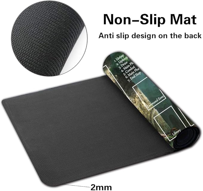 Board Game MTG Playmat Games Size 60X35 cm CCG Compatible for TCG RPG CCG Play mats (The Great HENGE-Zone)