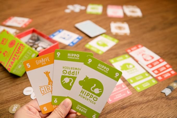 Startups – Strategic Investment Card Game | 3–7 Players | Ages 10+ | Portable Travel Game