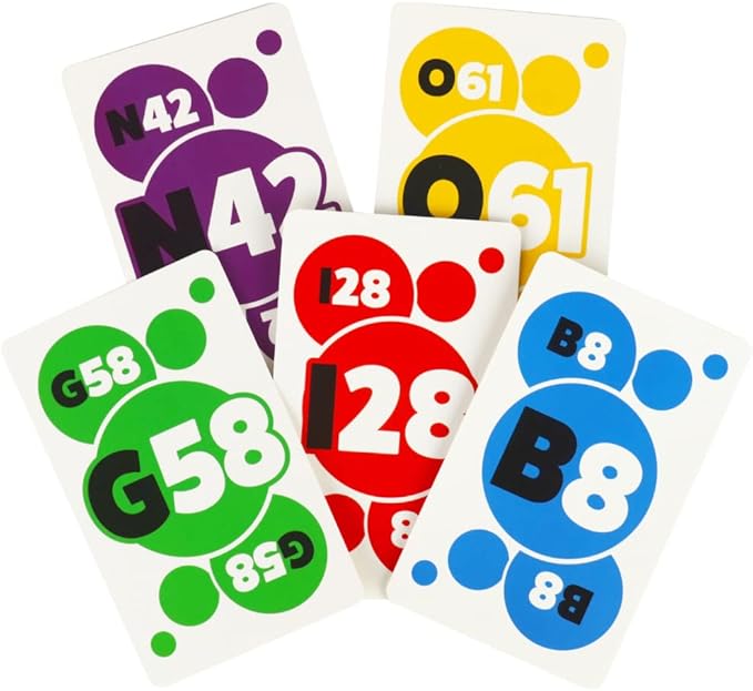 Regal Bingo Family Bingo Bundle Set with 100 Classic Bingo Cards, 75 Jumbo Calling Cards & Bingo Chips 1000 Pcs