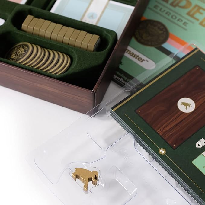 Caper Europe | Strategic Two-Player Board Game for Ages 10+ | Fast-Paced Card Drafting Heist Across Europe | Travel-Friendly Box with Stunning Art | Perfect for Couples and Family Game Night