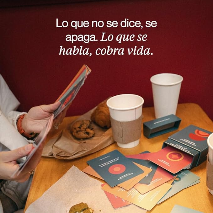 Conversaciones Profundas | Card Deck with Over 100 Questions | Perfect for Couples, Friends, and Family | Create Meaningful Connections | Strengthen Personal Bonds