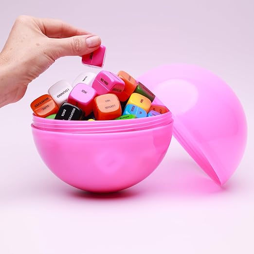 Big Claw Machine Capsules Pink Plastic Sphere Party Favor Containers Round 5 pcs 6.3 inch Jumbo Plastic Christmas Ornaments Extra Large Candy Gift Box Empty Craft Party Supplies Vending Capsules