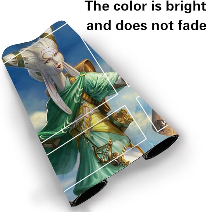 Board Game MTG Playmat Games Size 60X35 cm CCG Compatible for TCG RPG CCG Play mats (Tamiyo,-The-Moon-Sage-Zone)