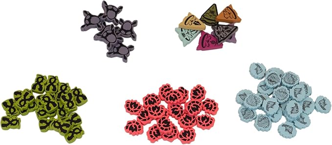 Greater Than Games | Spirit Island: Premium Token Pack 2 | Cooperative Strategy Board Game Accessory | Premium Component Upgrade