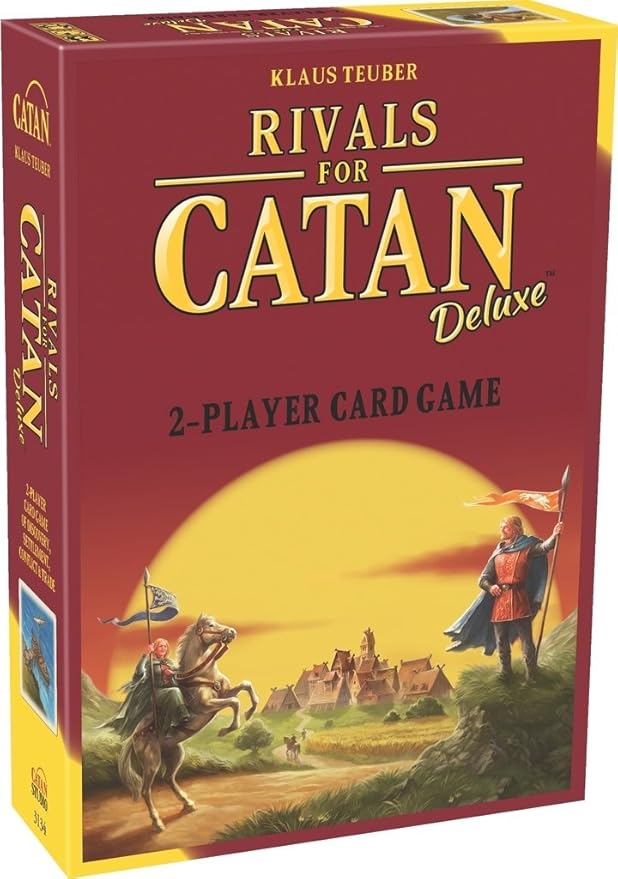 Rivals for CATAN Card Game DELUXE EDITION - Build, Trade, and Conquer with Enhanced Components! Family Game for Kids & Adults, Ages 10+, 2 Players, 45-60 Minute Playtime, Made by CATAN Studio