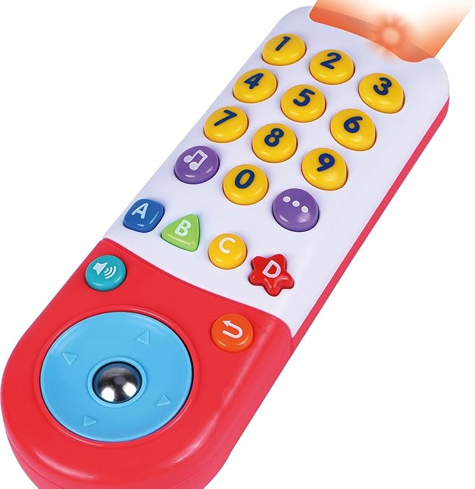 Bilingual TV Remote Control - Music and Sounds - Early Childhood Toy - with Volume Controller (CPA Toy Group 782T00747)