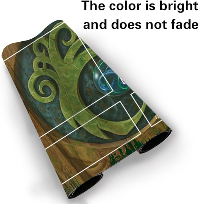 Board Game MTG Playmat Games Size 60X35 cm CCG Compatible for TCG RPG CCG Play mats (Simic-Cluestone-Zone)