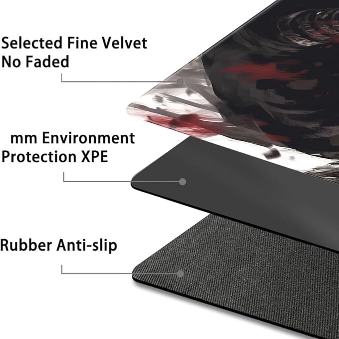 Board Game for TCG Playmat Table Mats Games Size 60X35 cm Mousepad Compatible for MTG RPG CCG Trading Card Game Play mats with 6 Dice (Playmat 124)