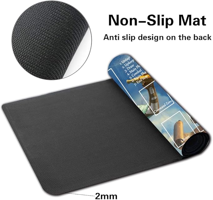 Board Game MTG Playmat Games Size 60X35 cm CCG Compatible for TCG RPG CCG Play mats (Tamiyo,-The-Moon-Sage-Zone)