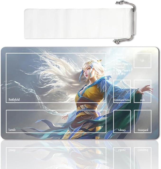 Board Game MTG Playmat Games Size 60X35 cm CCG Compatible for TCG RPG CCG Play mats (MU YANLING, Sky Dancer-Zone)