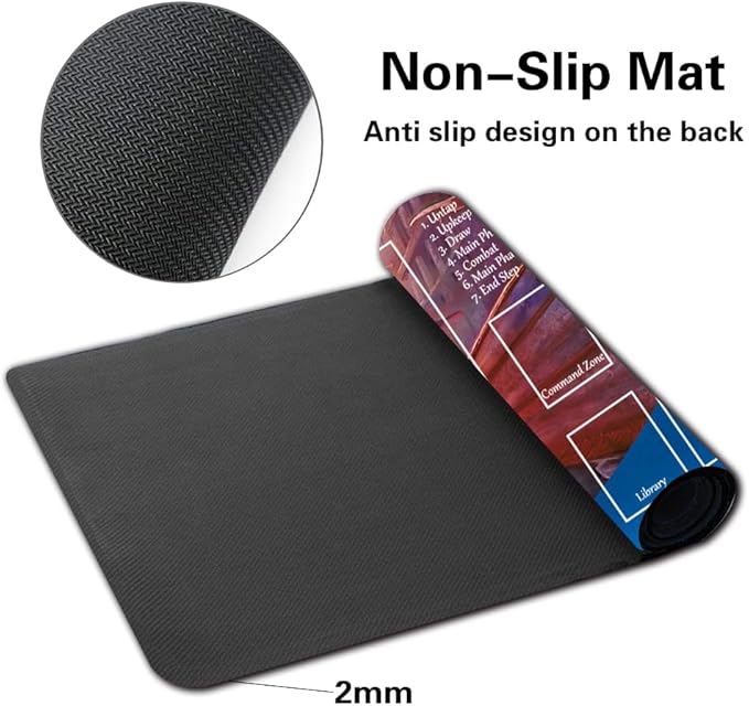 Board Game MTG Playmat Games Size 60X35 cm CCG Compatible for TCG RPG CCG Play mats (NIV-MIZZET, The FIREMIND-Zone)