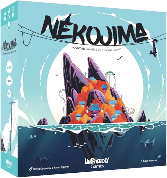 Nekojima - Build The Power Grid but Don't Knock it Down! | Family Game for Kids and Adults for Ages 8 and up | Stacking and Weaving Dexterity Game | 1 to 5+ Players | 15 Minutes
