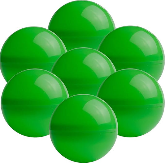 Vending Machine Capsules - 3" GREEN Empty Plastic Capsules - 14 Pcs Toy Capsule - Green Round Large Easter Eggs - Bath Bombs Molds - Party Favors DIY Craft Supplies