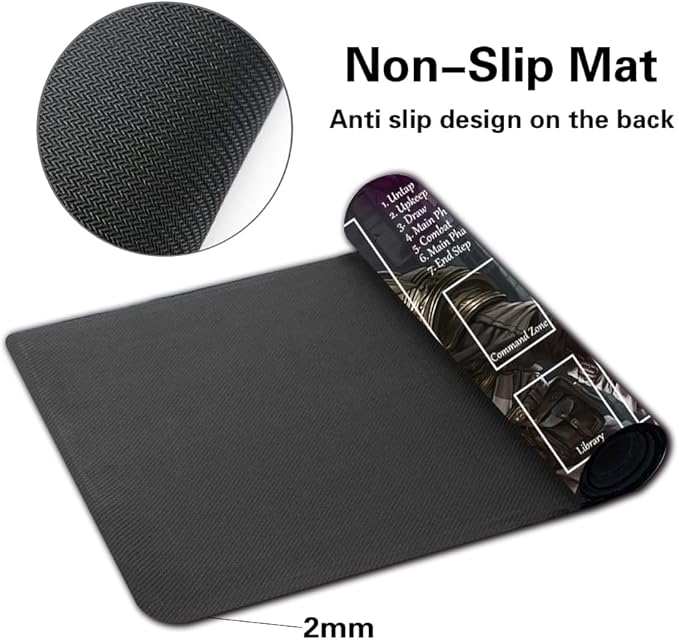 Board Game MTG Playmat Games Size 60X35 cm CCG Compatible for TCG RPG CCG Play mats (Thalia, Heretic CATHAR-Zone)