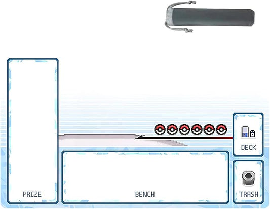 playmat Duel Mat Gaming Competition Pad Mat Card Binder Deck 23.6x13.7in (Blue)