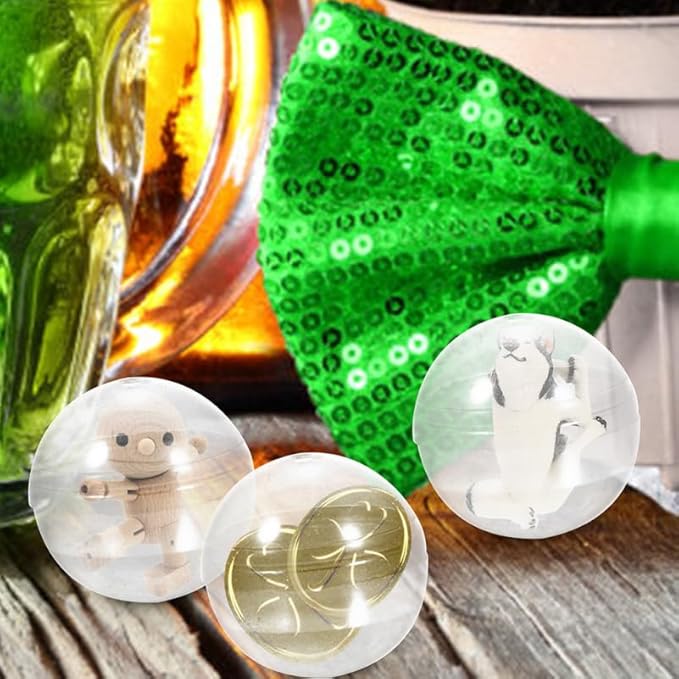 Luxshiny 50pcs Vending Machine Capsules 2.3 Inch Translucent Round Capsules Plastic Refillable Balls for Gumball Machines 60mm