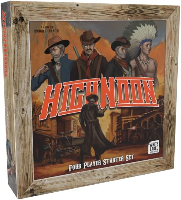 High Noon Game, Inc. High Noon: 4 Player Starter Set - Board Game. Ages 8+, 2-4 Players, 60-120 Min Game Play