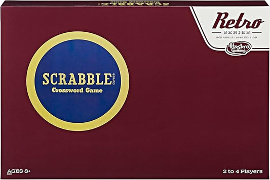 Hasbro Gaming Retro Series Scrabble 1949 Edition Board Game (Amazon Exclusive)