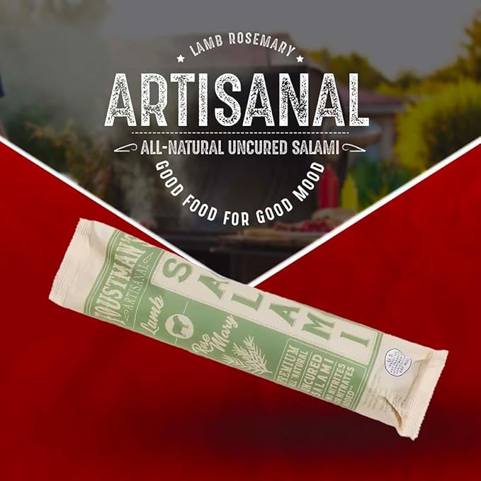 Foustman's Artisanal Salami, Nitrate-Free, Naturally Cured, (Pack of 3) (Lamb Rosemary)