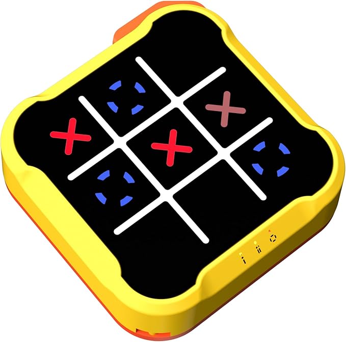 Tic Tac Toe Bolt Game, Handheld Electric Puzzle Game Console, Gift Ideal for Kids and Adults' Birthday