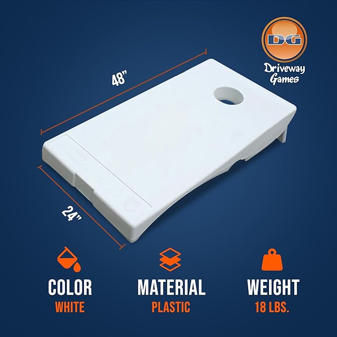 Driveway Games All Weather Corntoss Bean Bag Cornhole Yard Game Set for Indoor and Outdoor Use with 2 Target Boards and 8 Bean Bags