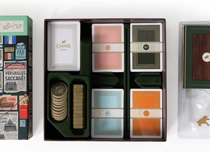 Caper Europe | Strategic Two-Player Board Game for Ages 10+ | Fast-Paced Card Drafting Heist Across Europe | Travel-Friendly Box with Stunning Art | Perfect for Couples and Family Game Night