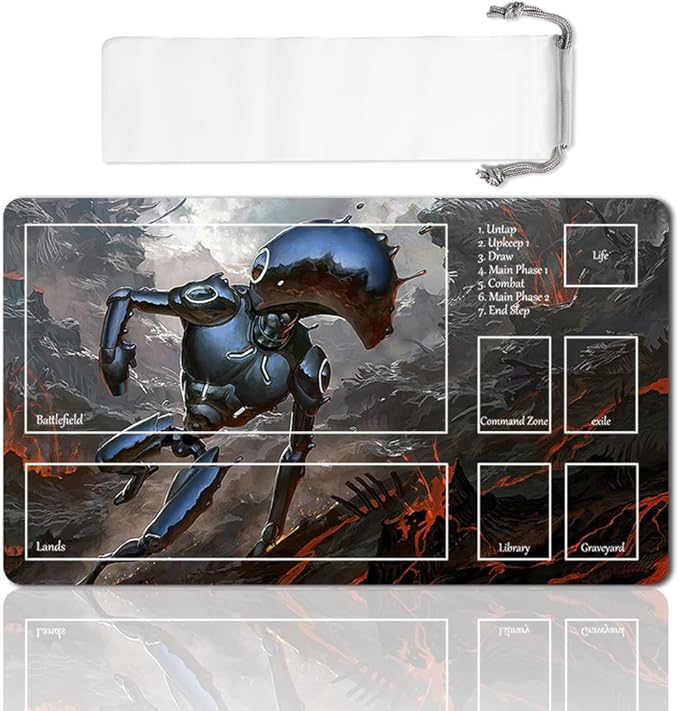 Board Game MTG Playmat Games Size 60X35 cm CCG Compatible for TCG RPG CCG Play mats (Shimmer-Myr-Zone)