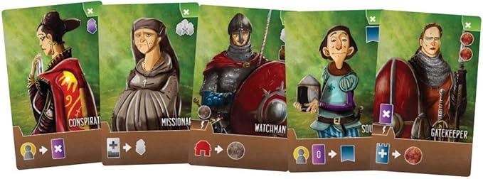 Paladins of The West Kingdom Strategy Board Game, 1-4 Players, Ages 12 and Up, 90-120 Min Play Time, Most Victory Points Win, Build Outposts, Fortifications, Commission Monks, & Confront Outsiders