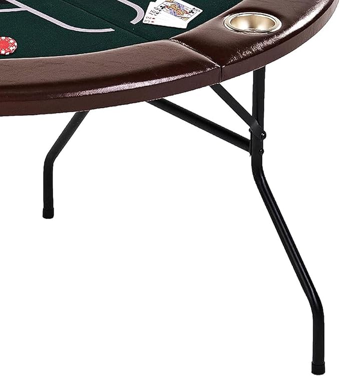 Barrington Poker Multiple Styles Folding Poker Table & Poker Table Top/Dining Table Collection, Durable Padded Rail Tables with Felt Playing Surface, Perfect for Texas Holdem Games