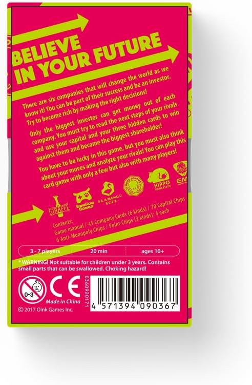 Startups – Strategic Investment Card Game | 3–7 Players | Ages 10+ | Portable Travel Game