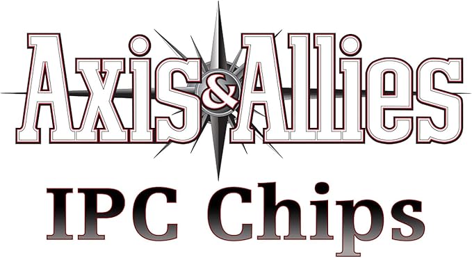 Renegade Games Studio: Axis & Allies: IPC Chips - 75 Weighted Chips, 1-5-10 Denominations, Plastic Storage Tray, Strategy Board Game Accessory Upgrade