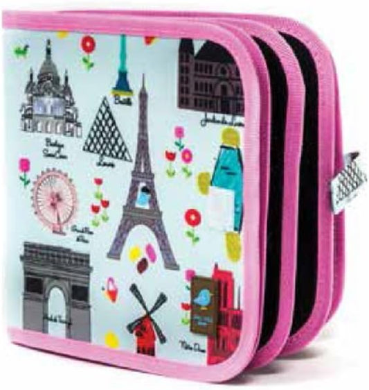 Jaq Jaq Bird Erasable Doodle Pad for Kids,Reusable Mess-Free Coloring and Toddlers Learning Toys-Chalkboard and Drawing Books-Includes 4 ButterSitx Chalks-Paris