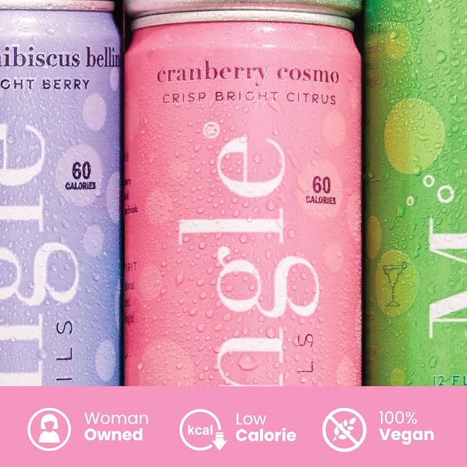 Mingle Mocktails - Variety Pack, Blackberry Hibiscus Bellini, Cranberry Cosmopolitan, Key Lime Margarita - Premium Non Alcoholic Cocktails, 12 FL OZ Cans (Pack of 12)