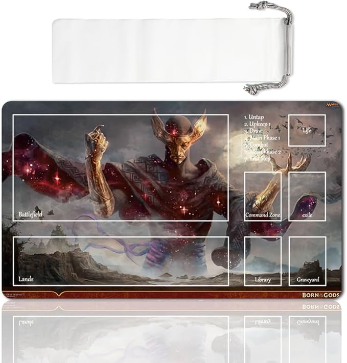 Board Game MTG Playmat Games Size 60X35 cm CCG Compatible for TCG RPG CCG Play mats (Phenax, God of Deception-Zone)