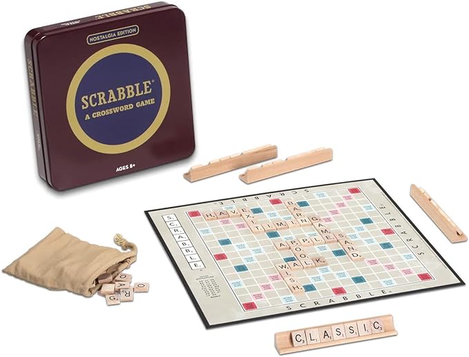 WS Game Company Scrabble Nostalgia Edition Board Game in Collectible Tin