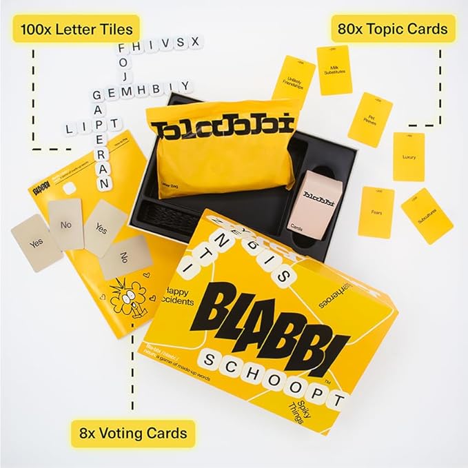 The Game of Made-Up Words. Viral Funny Party Word Board Game for Adults, Teens, and Kids 14+. Easy to Learn (Base Edition)