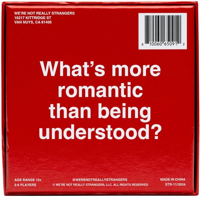 WE'RE NOT REALLY STRANGERS Couples Edition Card Game - 150 Conversation Cards for Couples, Adults, and Teens - 2 Player Bonding Game for Memorable Date Nights, and Game Nights, Ages 15+, 2 Players