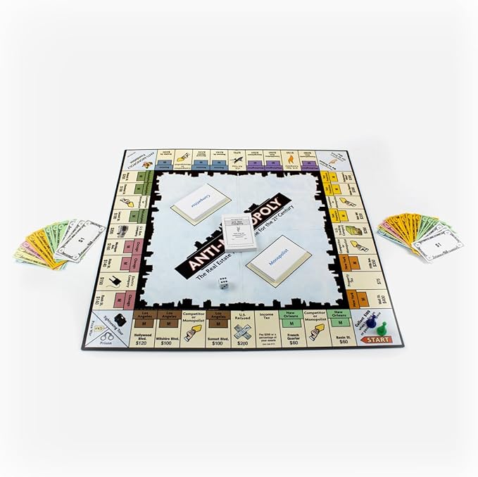 University Games Anti-Monopoly - Fresh Twist on the Classic Real Estate Game for 2-4 Players, Ages 8 and Up