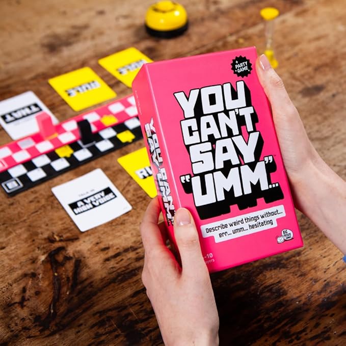 You Can't Say UMM: A Party Game for Families and Adults, Fast-Paced Family Word Game, Must Have for Board Night, Bonus Content Included