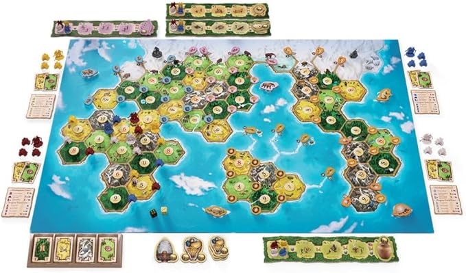 CATAN Dawn of Humankind Board Game - Embark on Humanity's Greatest Journey! Strategy Game, Family Game for Kids & Adults, Ages 12+, 3-4 Players, 90 Minute Playtime, Made by Catan Studio