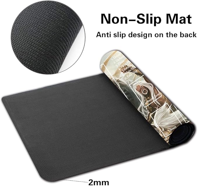 Board Game MTG Playmat Games Size 60X35 cm CCG Compatible for TCG RPG CCG Play mats (Mirrodin-Beseiged-Wurm-Zone)