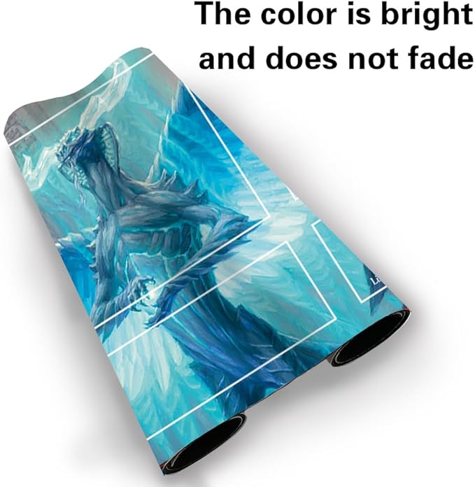 Board Game MTG Playmat Games Size 60X35 cm CCG Compatible for TCG RPG CCG Play mats (UGIN, The Spirit Dragon (1)-Zone)