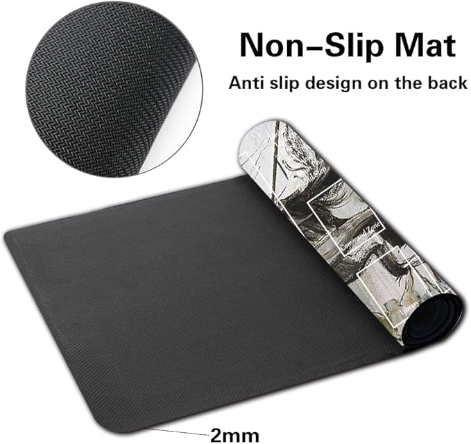 Board Game MTG Playmat Games Size 60X35 cm CCG Compatible for TCG RPG CCG Play mats (MURDEROUS Rider-Zone)